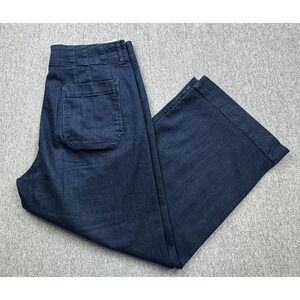 Maeve Jeans Women 32x26 The Colette Crop‎ Wide Leg High Rise Stretch Boho Chic